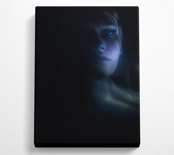  A Canvas Print of Blue Light Portrait Canvas Print