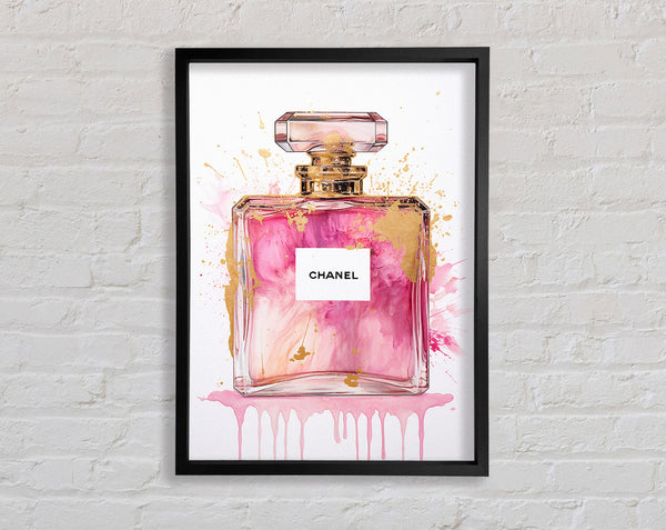 Perfume Bottle Gold Splash