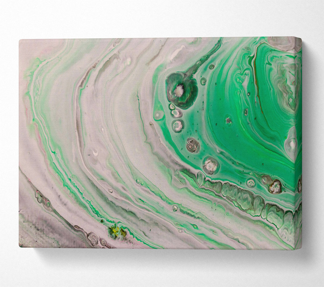  A Canvas Print of Emerald Swirlscape Canvas Art