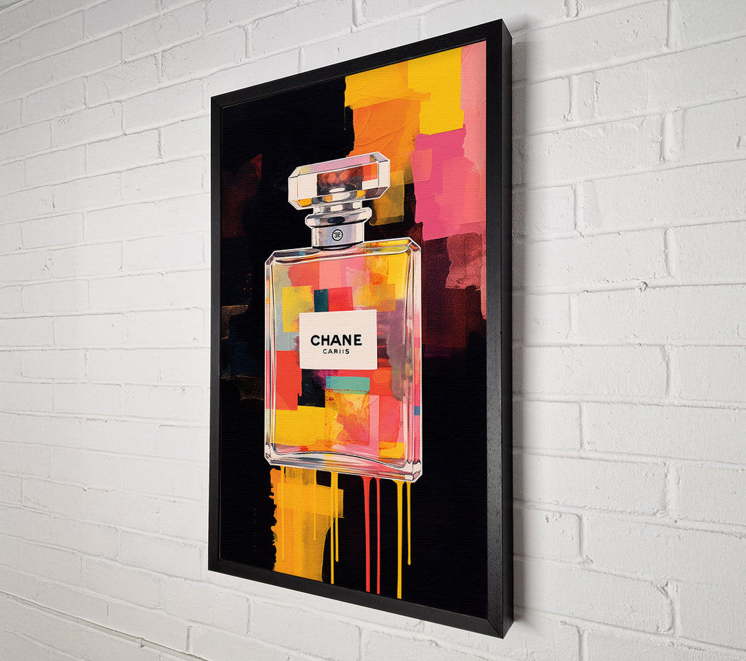  A Canvas Print of Perfume Bottle Patches Canvas Print