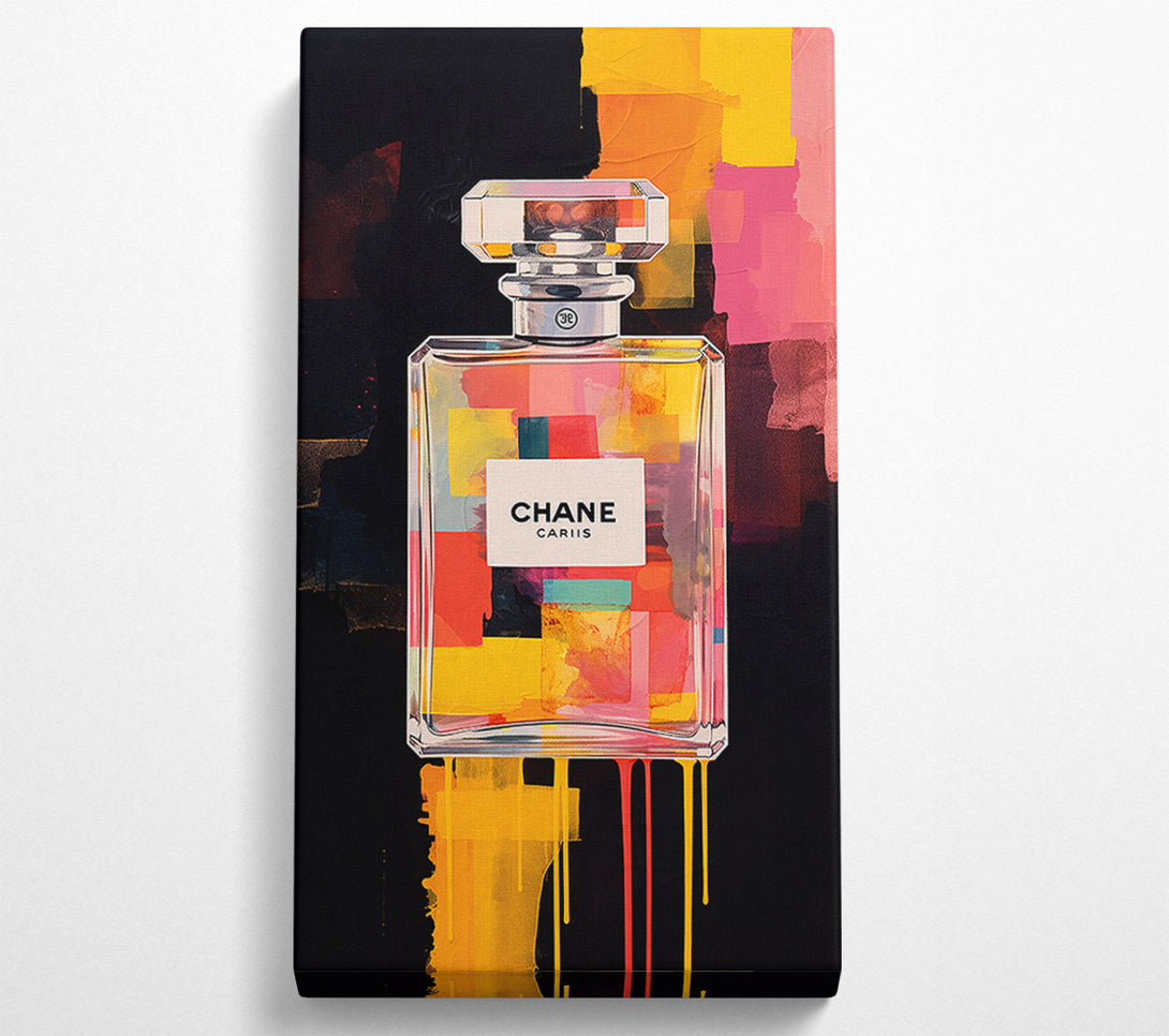  A Canvas Print of Perfume Bottle Patches Canvas Print