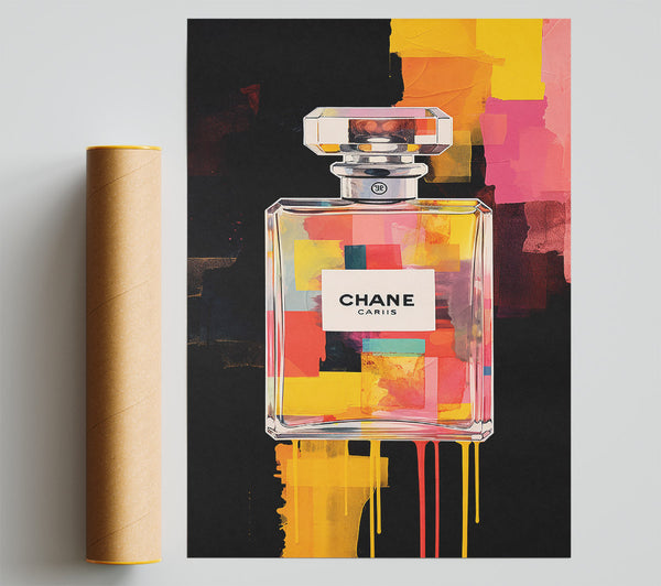 Perfume Bottle Patches Giclee Print