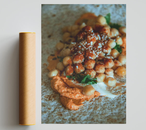 Orange Hummus Delight Print