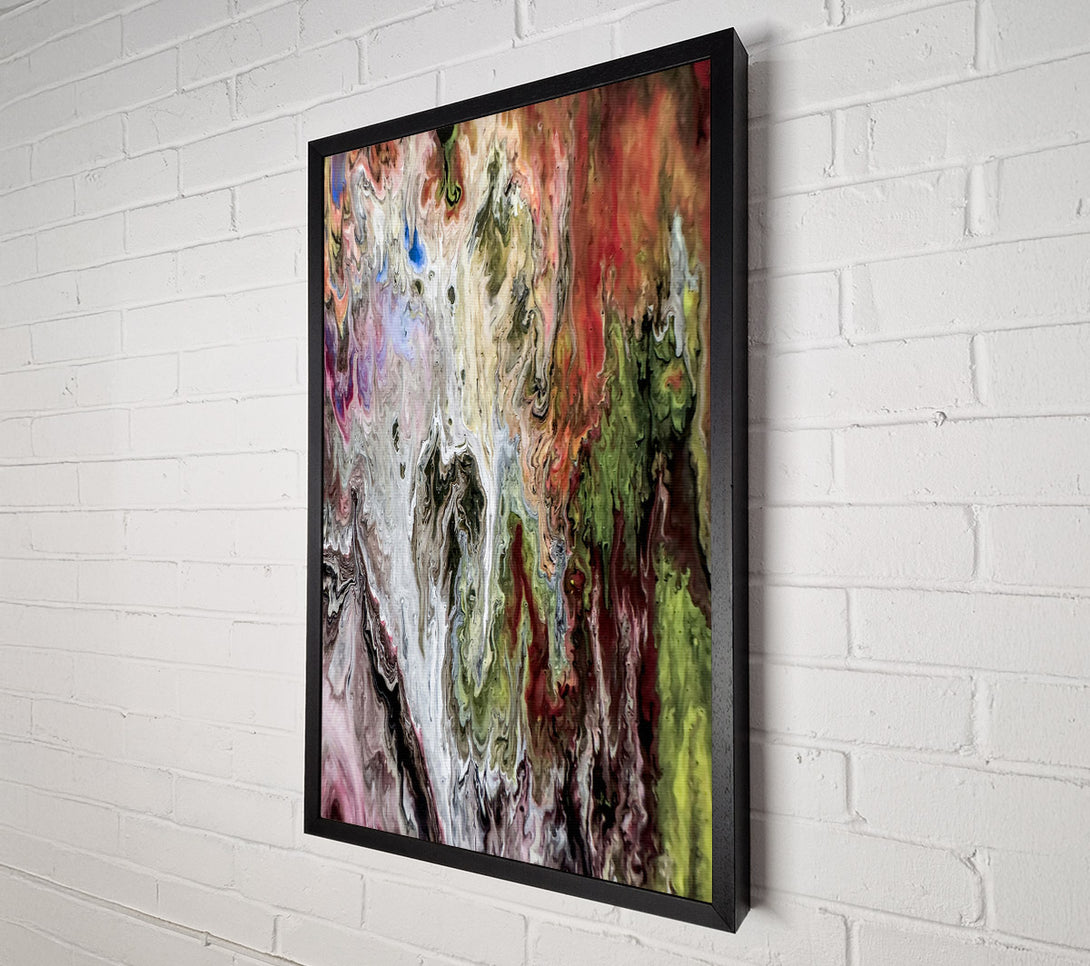  A Canvas Print of White And Green Flow Canvas Print