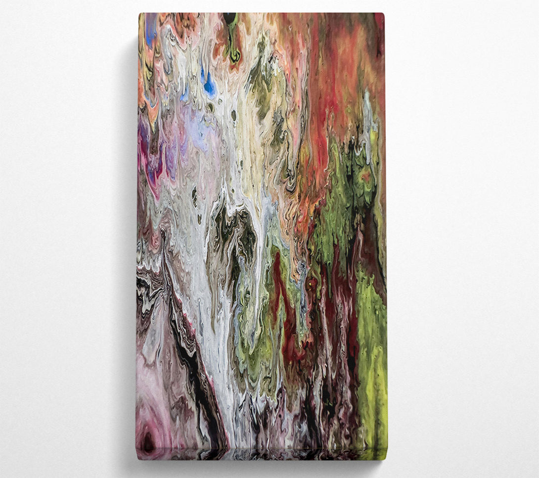  A Canvas Print of White And Green Flow Canvas Print