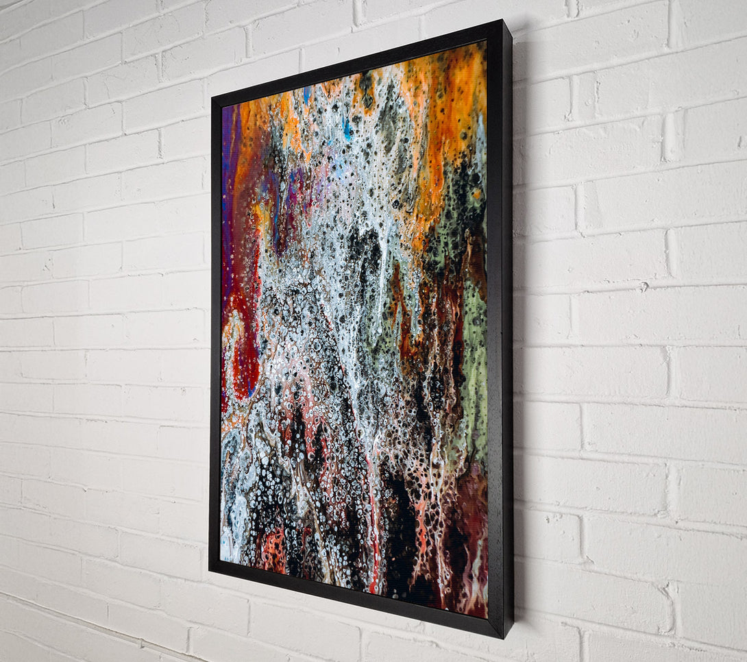  A Canvas Print of Orange & Silver Drizzle Canvas Art