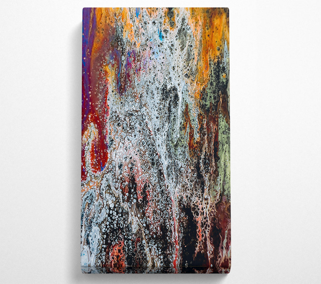  A Canvas Print of Orange & Silver Drizzle Canvas Art