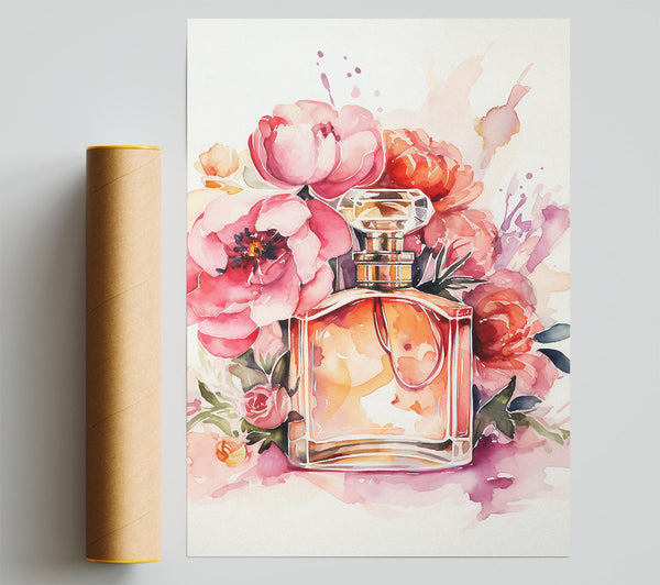 Perfume Flowers Watercolour Print