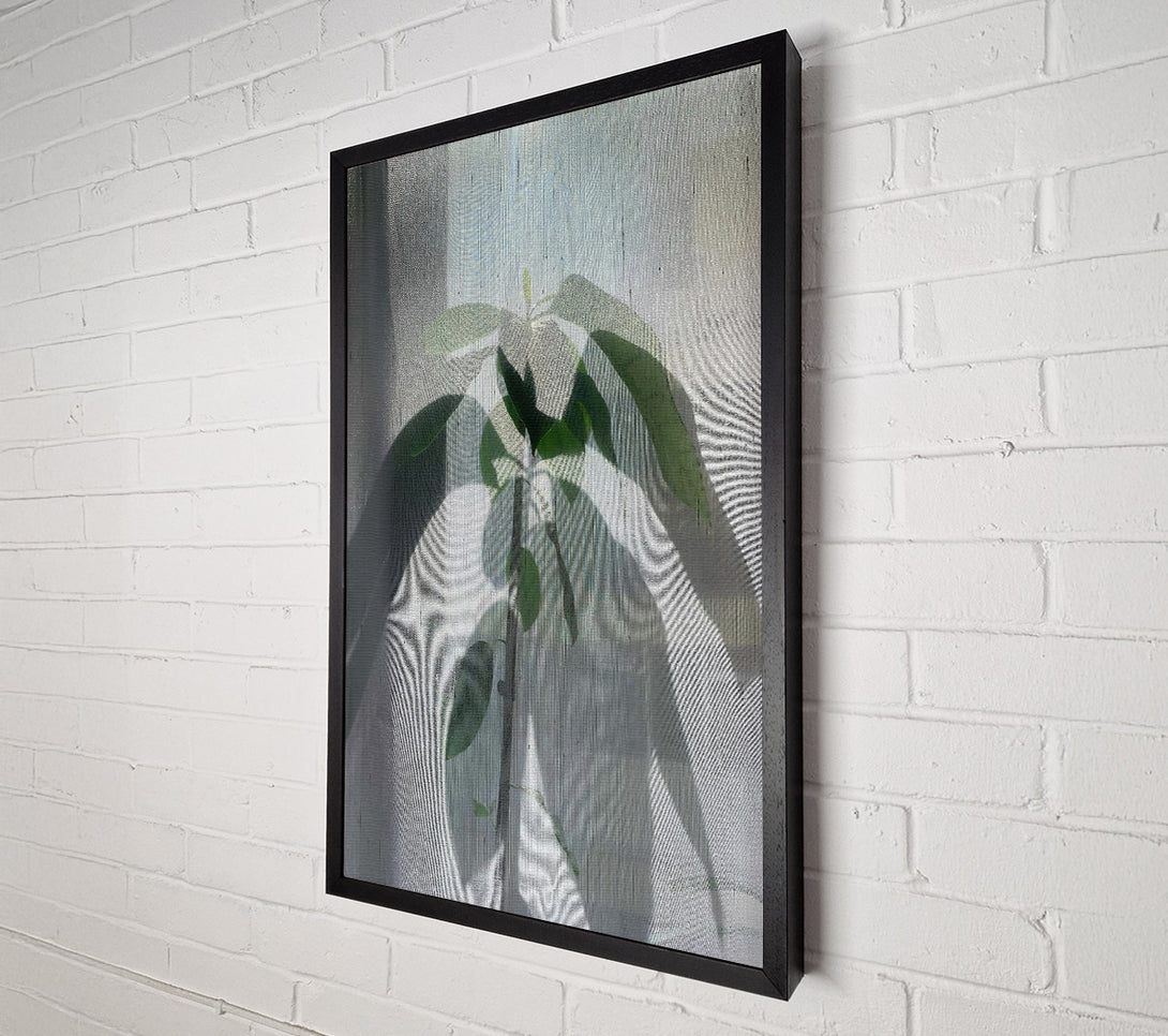  A Canvas Print of Pale Green Silhouette Canvas Wall Art