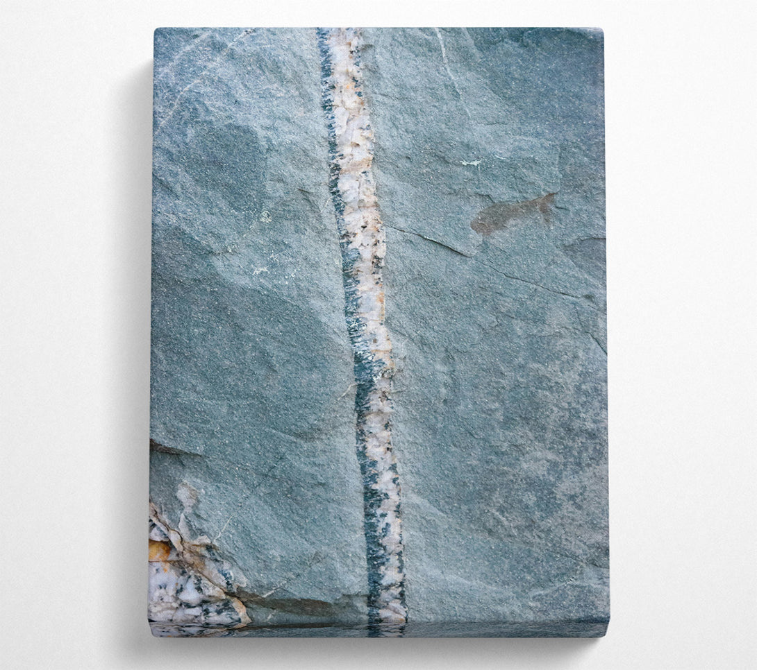  A Canvas Print of Silver Blue Vein Canvas Print
