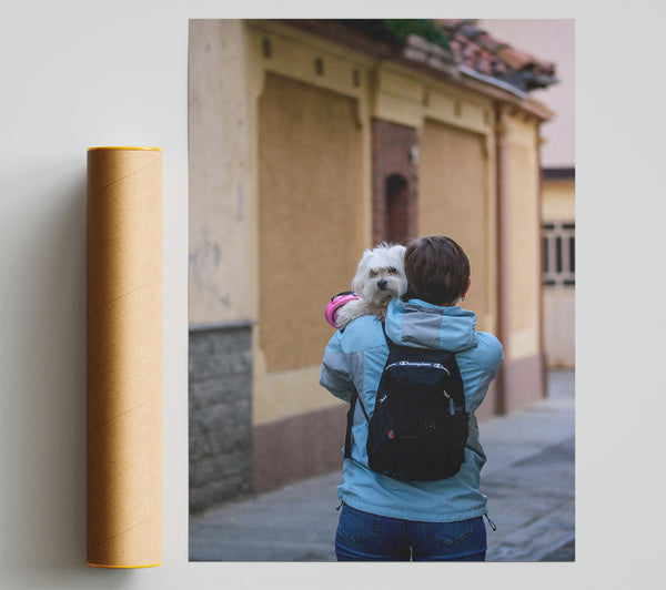 Blue Backpack Buddy Poster