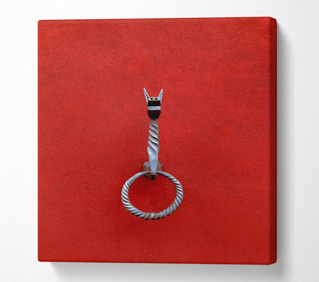  A Canvas Print of Crimson Ring Of Iron Canvas Wall Art