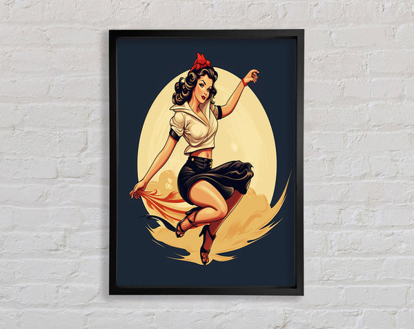 Pin Up Dance Framed Print
