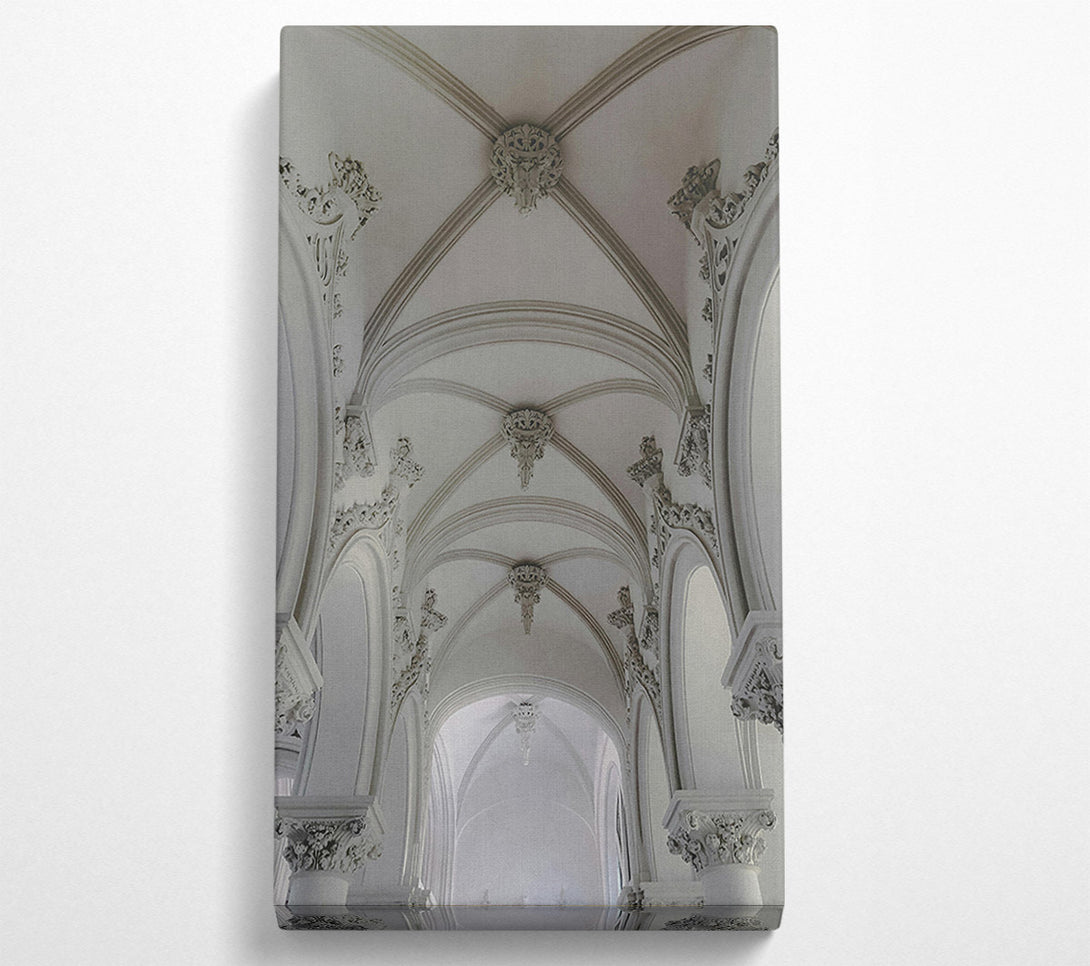  A Canvas Print of Ivory Vaulted Arches Canvas Art