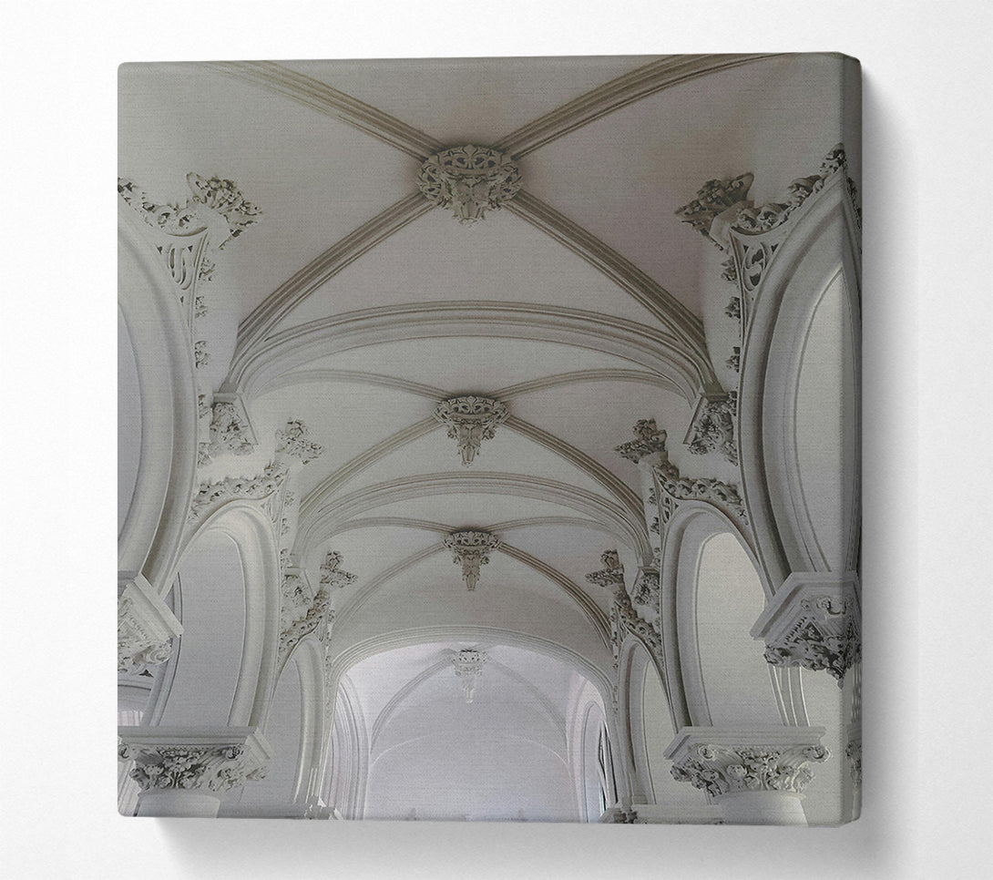  A Canvas Print of Ivory Vaulted Arches Canvas Art