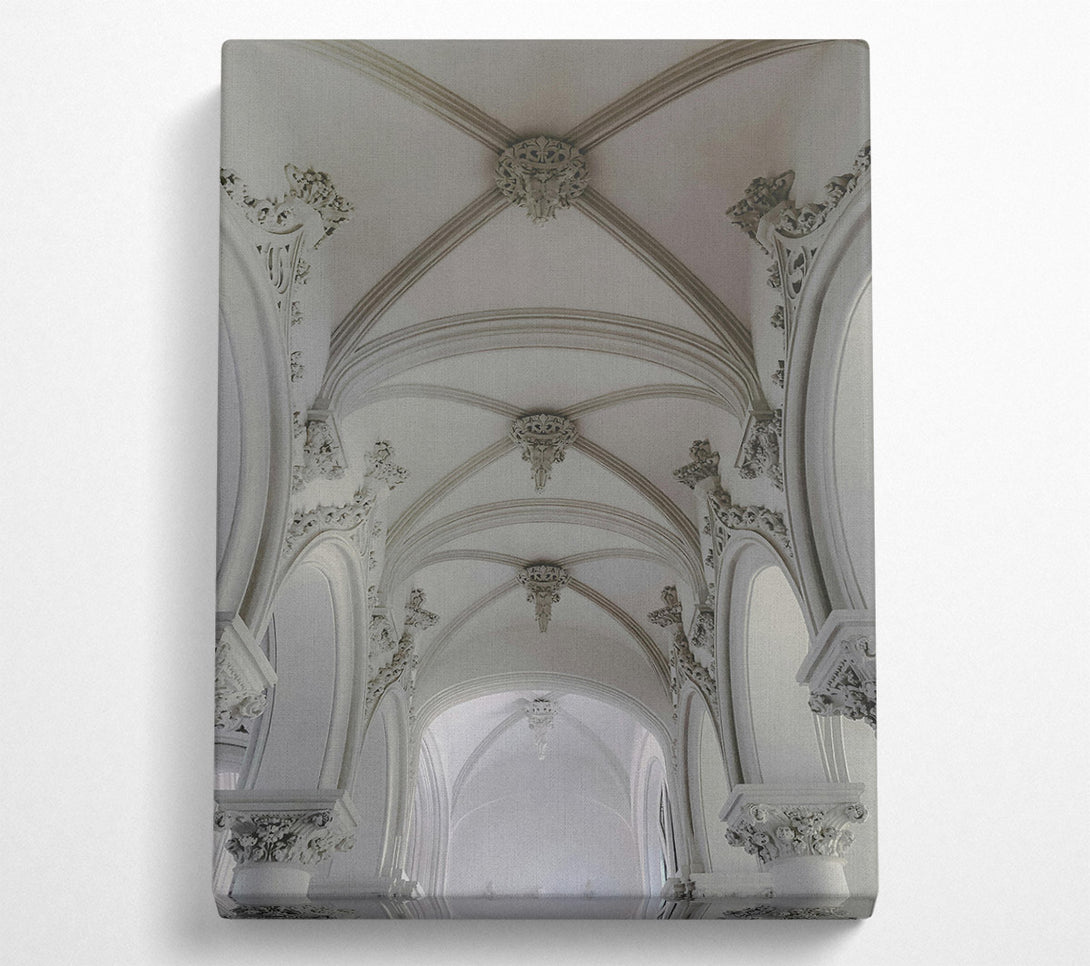  A Canvas Print of Ivory Vaulted Arches Canvas Art