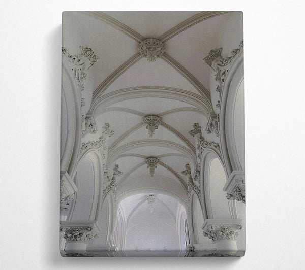  A Canvas Print of Ivory Vaulted Arches Canvas Art