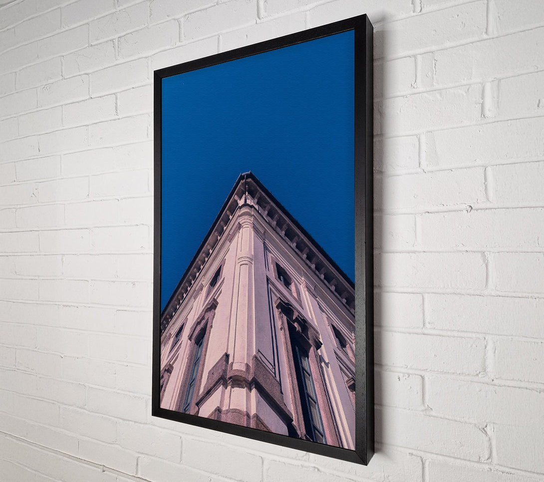  A Canvas Print of Pale Corner Skyward Canvas Wall Art