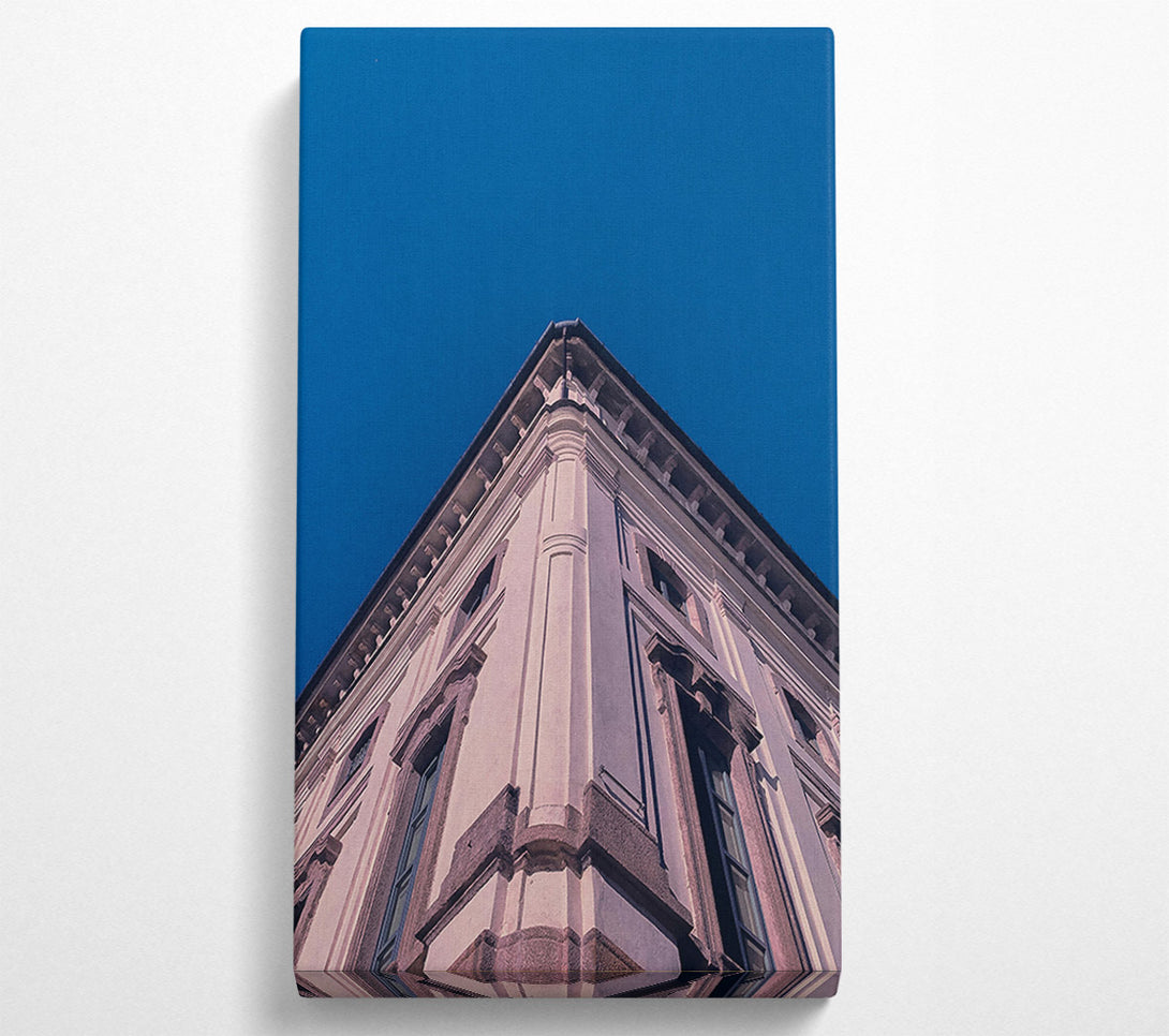  A Canvas Print of Pale Corner Skyward Canvas Wall Art