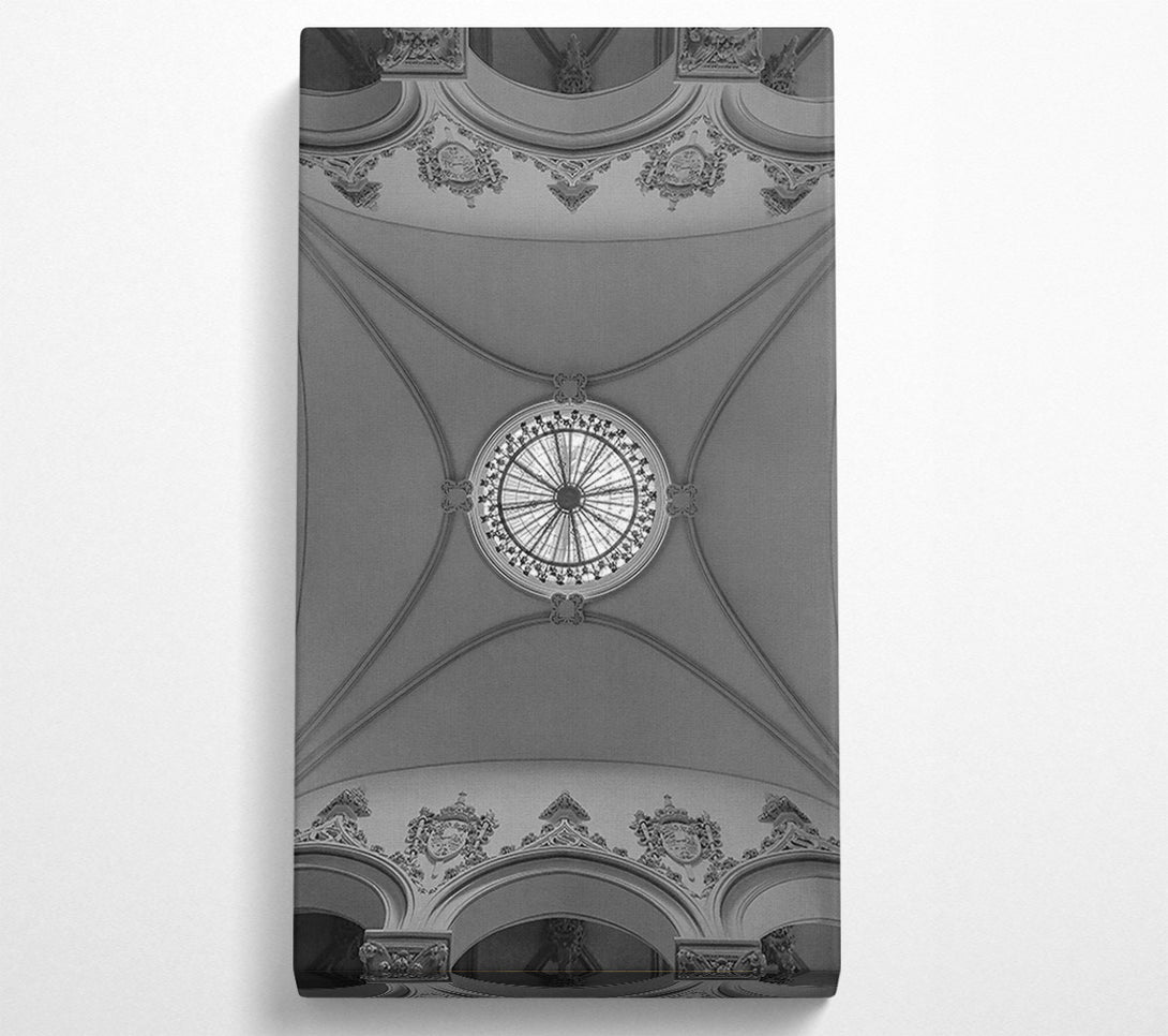  A Canvas Print of White Ceiling Dome Canvas Art