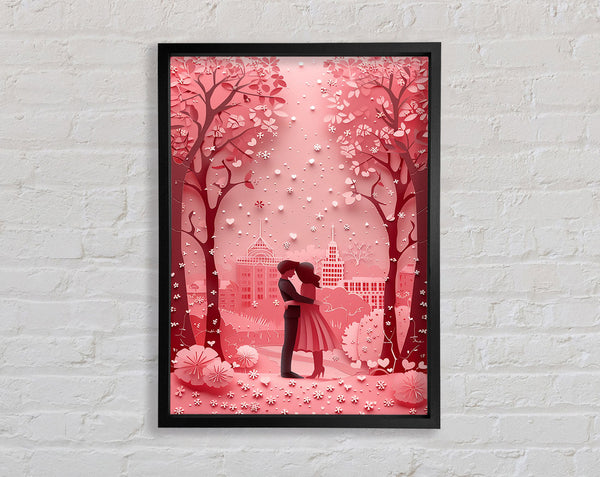 Pink Blossom Park Framed Print