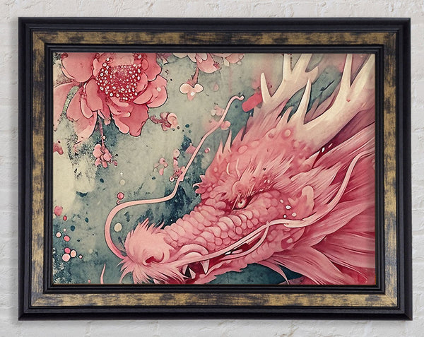 Pink Dragon Framed Print