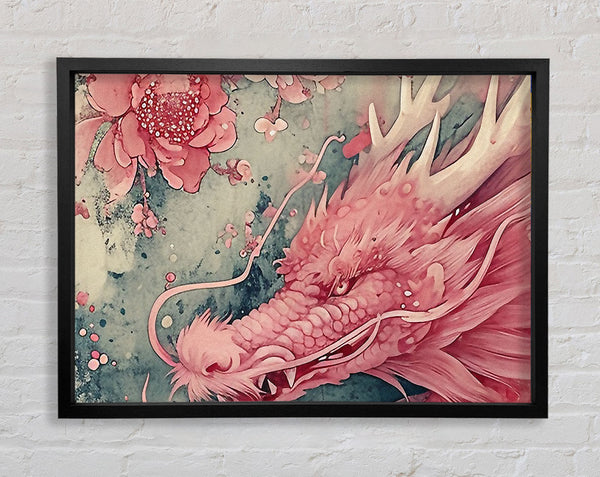 Pink Dragon Framed Print