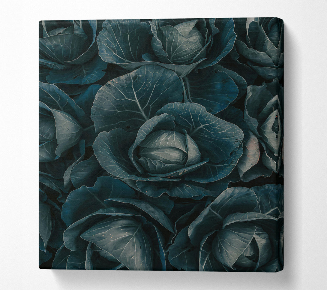  A Canvas Print of Emerald Cabbage Patch Canvas Wall Art