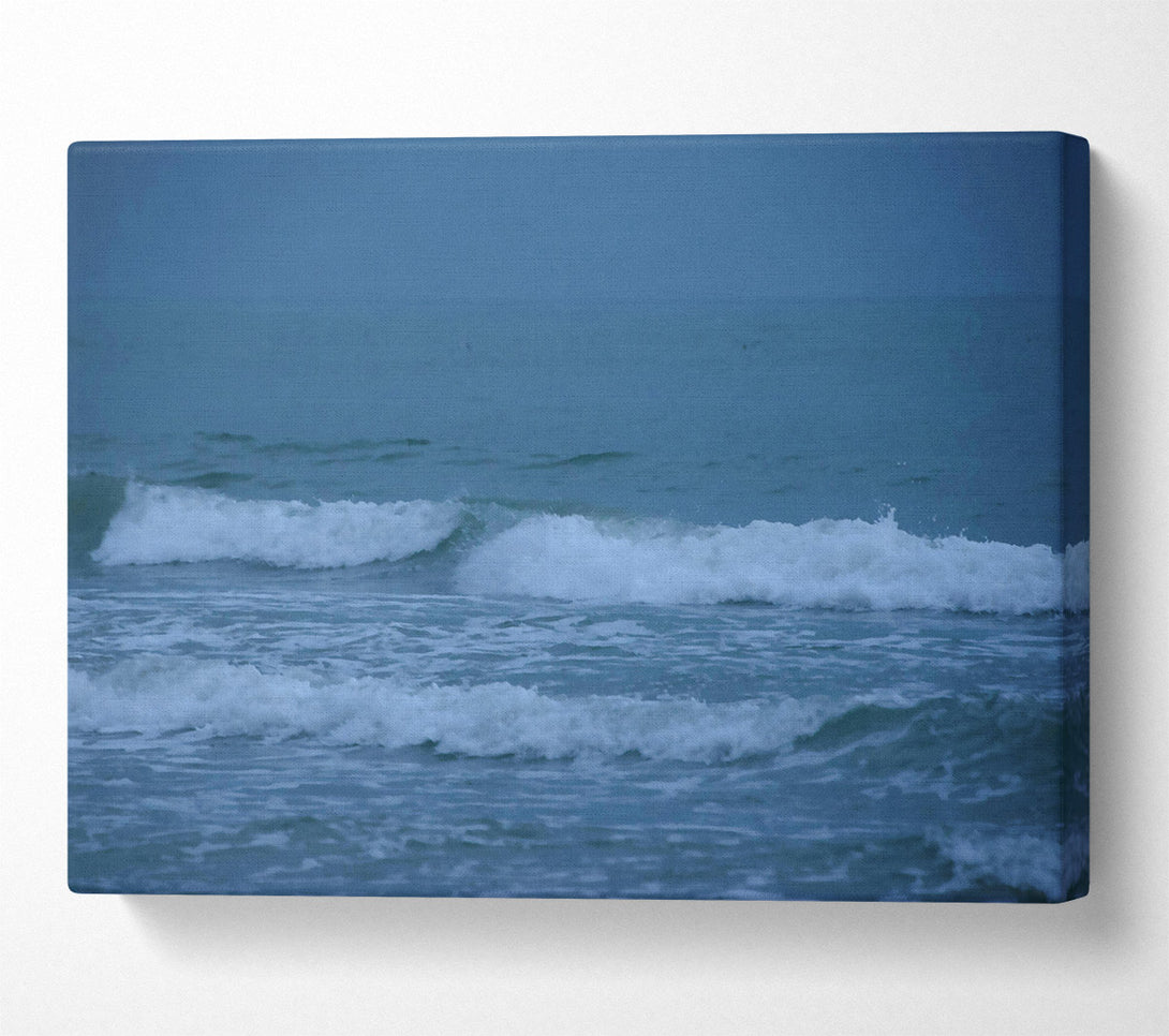  A Canvas Print of Azure Ocean Waves Canvas Art