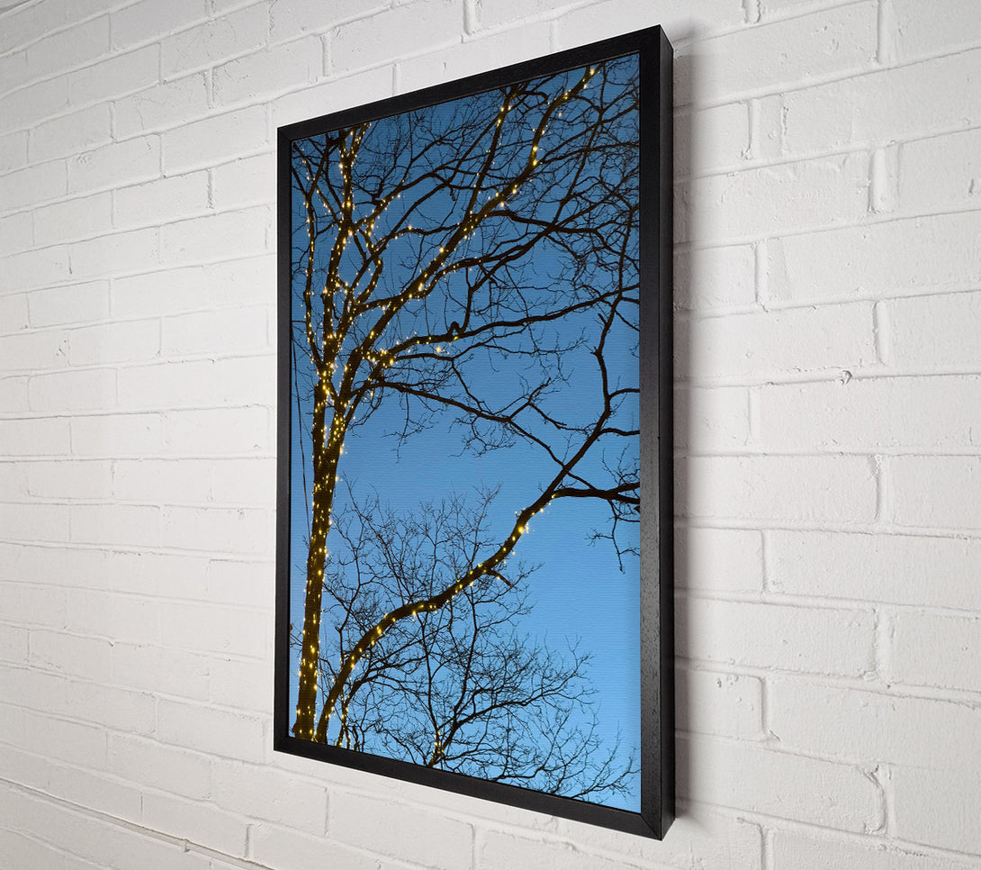  A Canvas Print of Golden Twinkle Branches Canvas Print