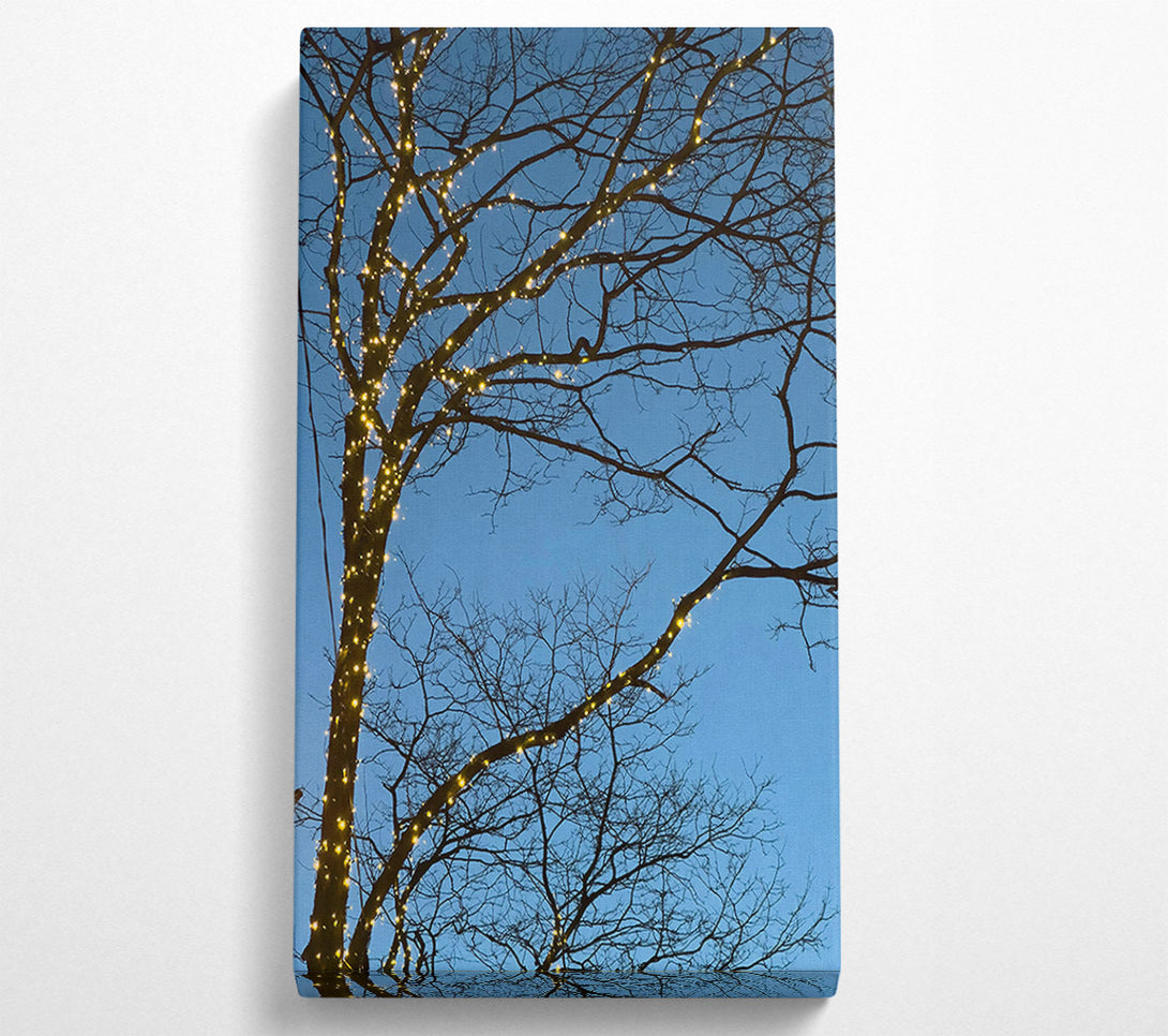  A Canvas Print of Golden Twinkle Branches Canvas Print