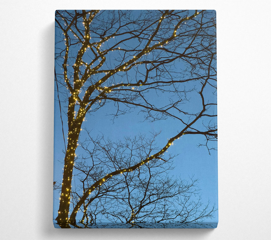  A Canvas Print of Golden Twinkle Branches Canvas Print