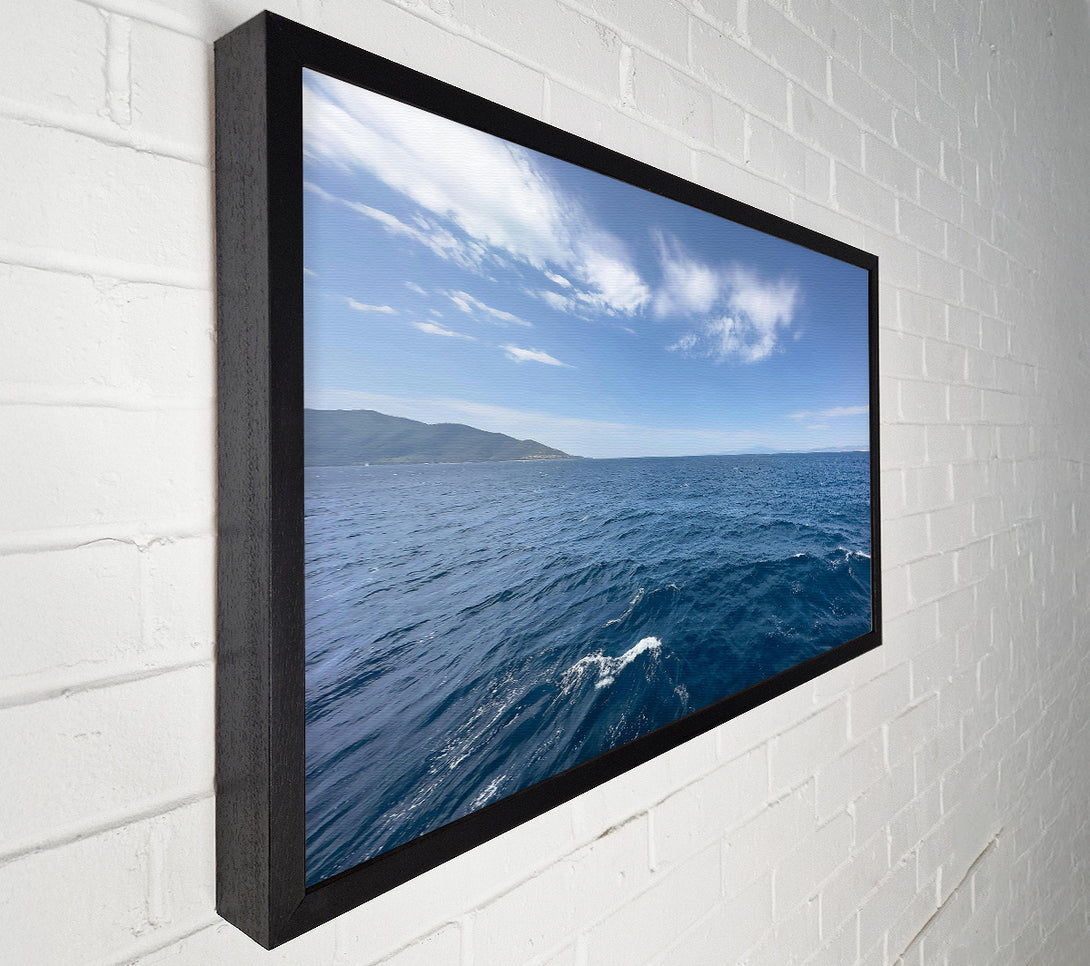  A Canvas Print of Azure Horizon Calm Canvas Print