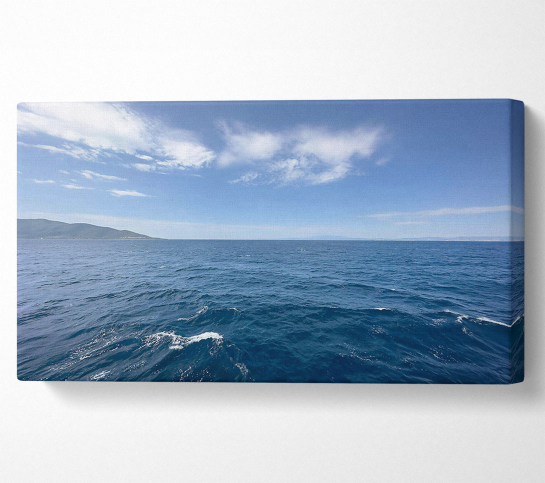  A Canvas Print of Azure Horizon Calm Canvas Print