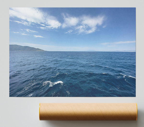 Azure Horizon Calm Poster