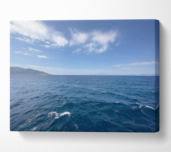  A Canvas Print of Azure Horizon Calm Canvas Print