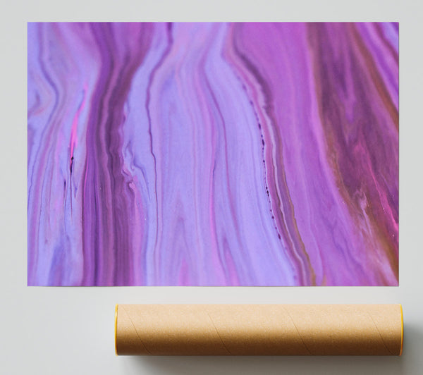 Lilac Fluid Flow Poster