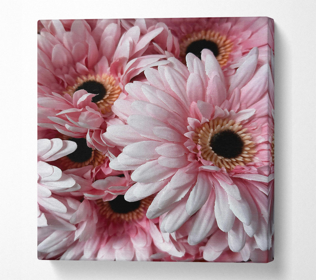  A Canvas Print of Pink Blooms Clustered Canvas Wall Art