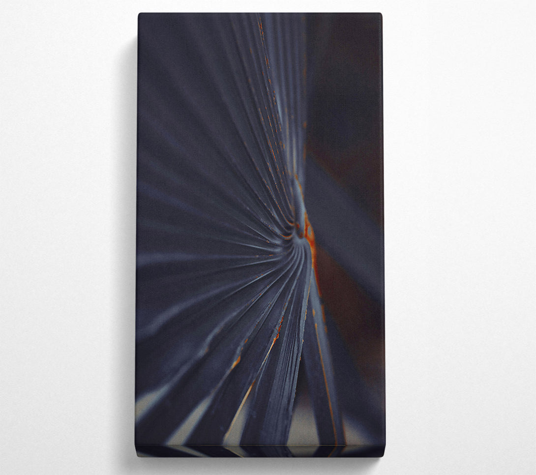  A Canvas Print of Indigo Palm Lines Canvas Print