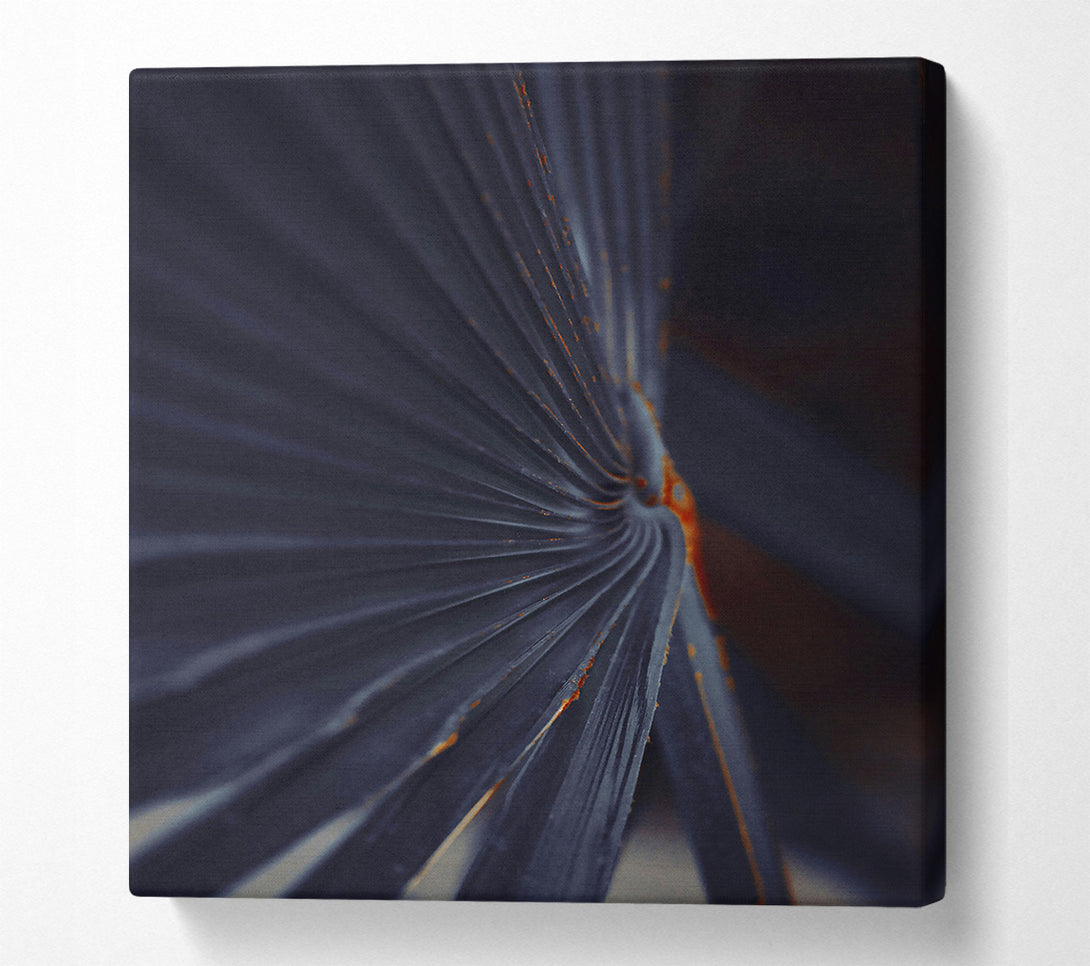  A Canvas Print of Indigo Palm Lines Canvas Print