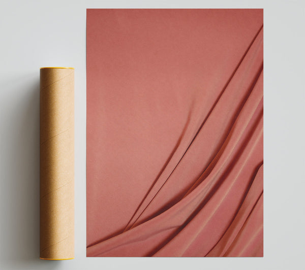 Coral Fabric Flow Print