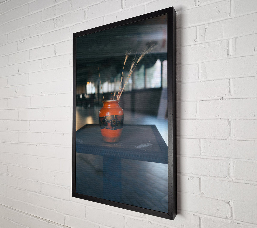  A Canvas Print of Orange Pottery Still Life Canvas Wall Art