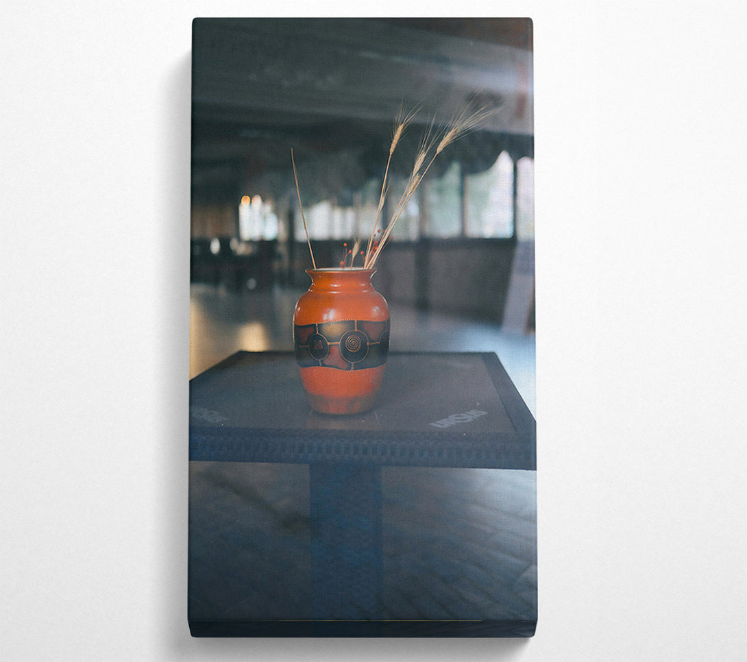  A Canvas Print of Orange Pottery Still Life Canvas Wall Art