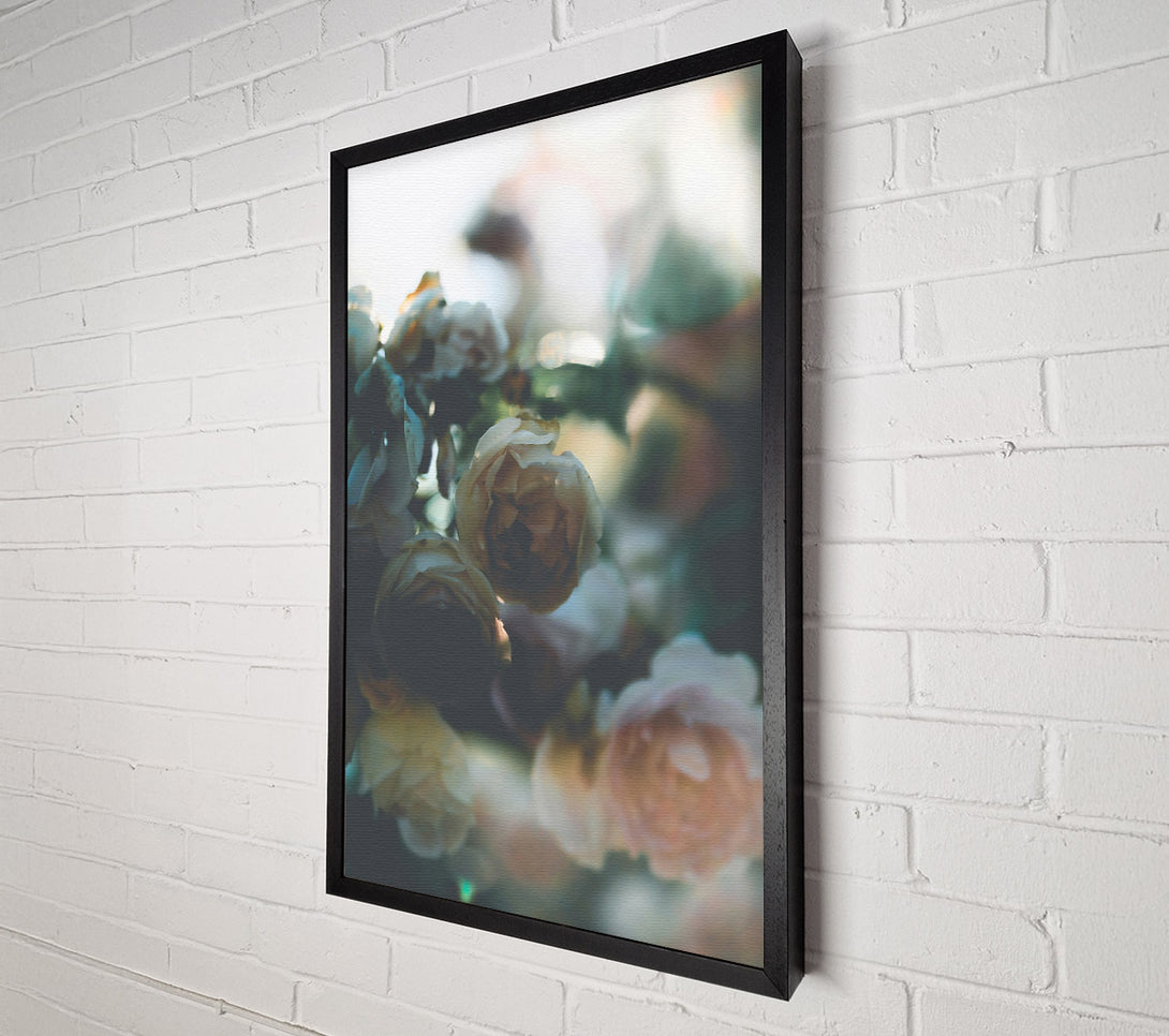  A Canvas Print of Pale Green Rosebuds Canvas Wall Art