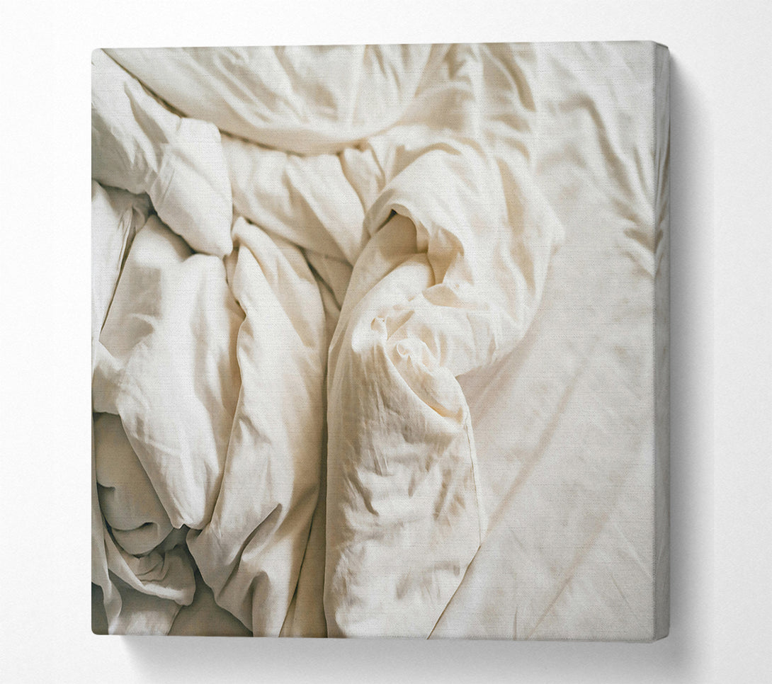  A Canvas Print of Off-White Wrinkles Canvas Print