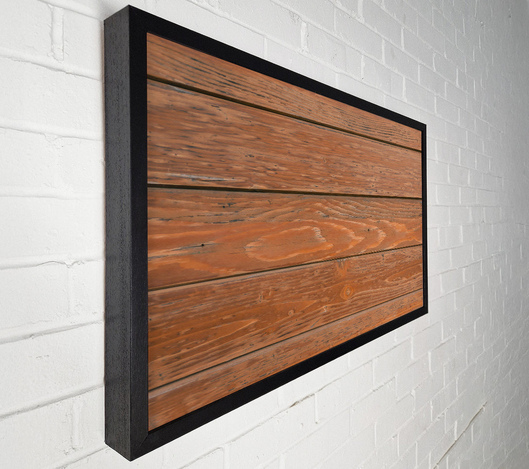  A Canvas Print of Rustic Brown Woodgrain Canvas Print