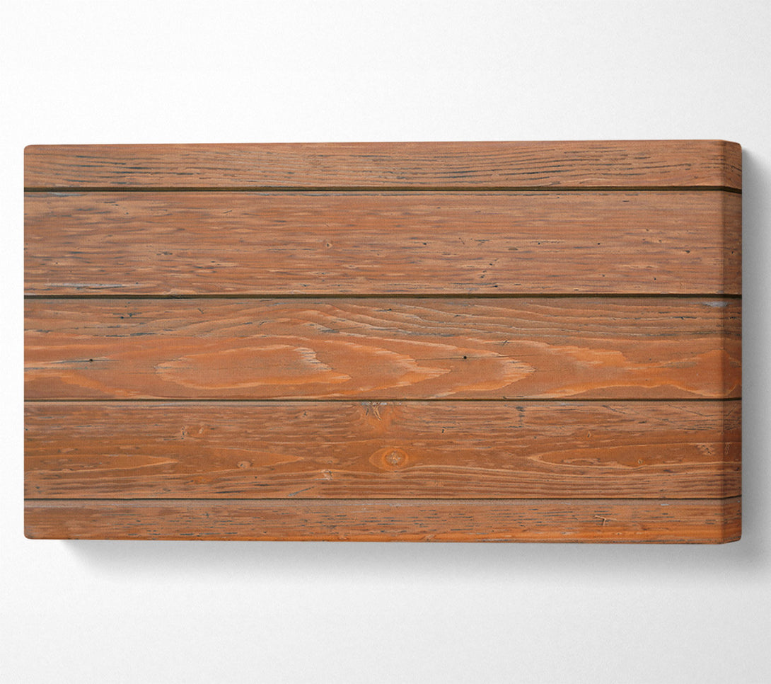  A Canvas Print of Rustic Brown Woodgrain Canvas Print