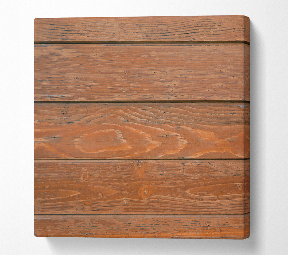  A Canvas Print of Rustic Brown Woodgrain Canvas Print