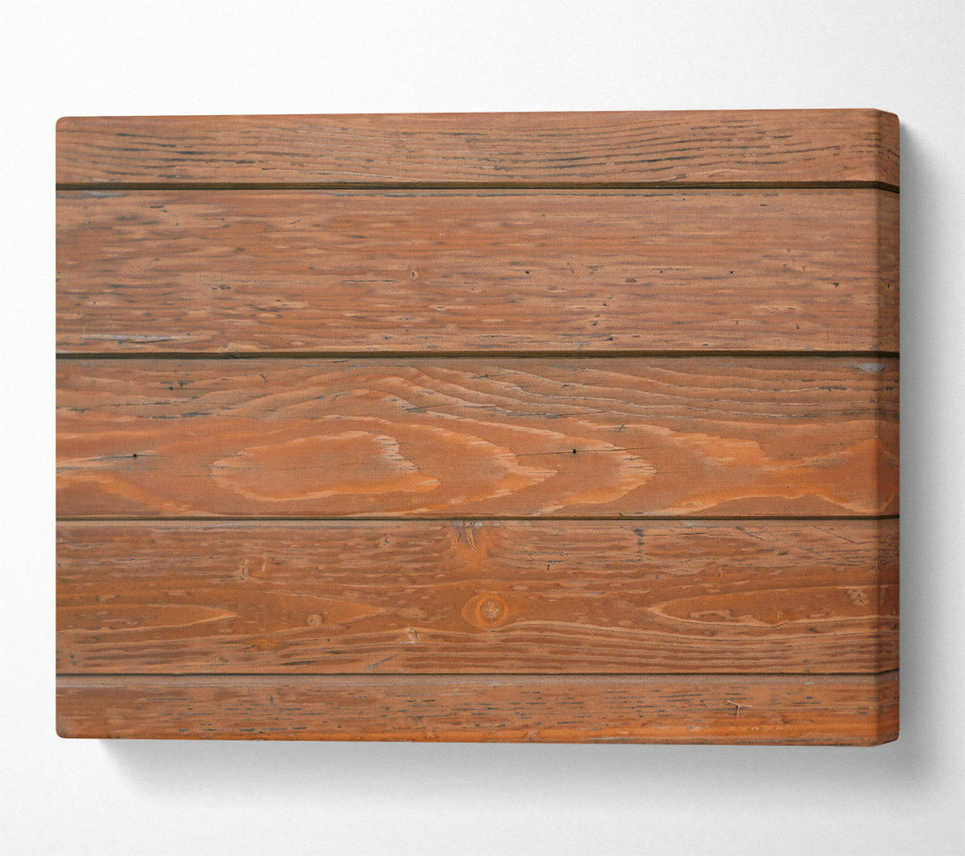  A Canvas Print of Rustic Brown Woodgrain Canvas Print