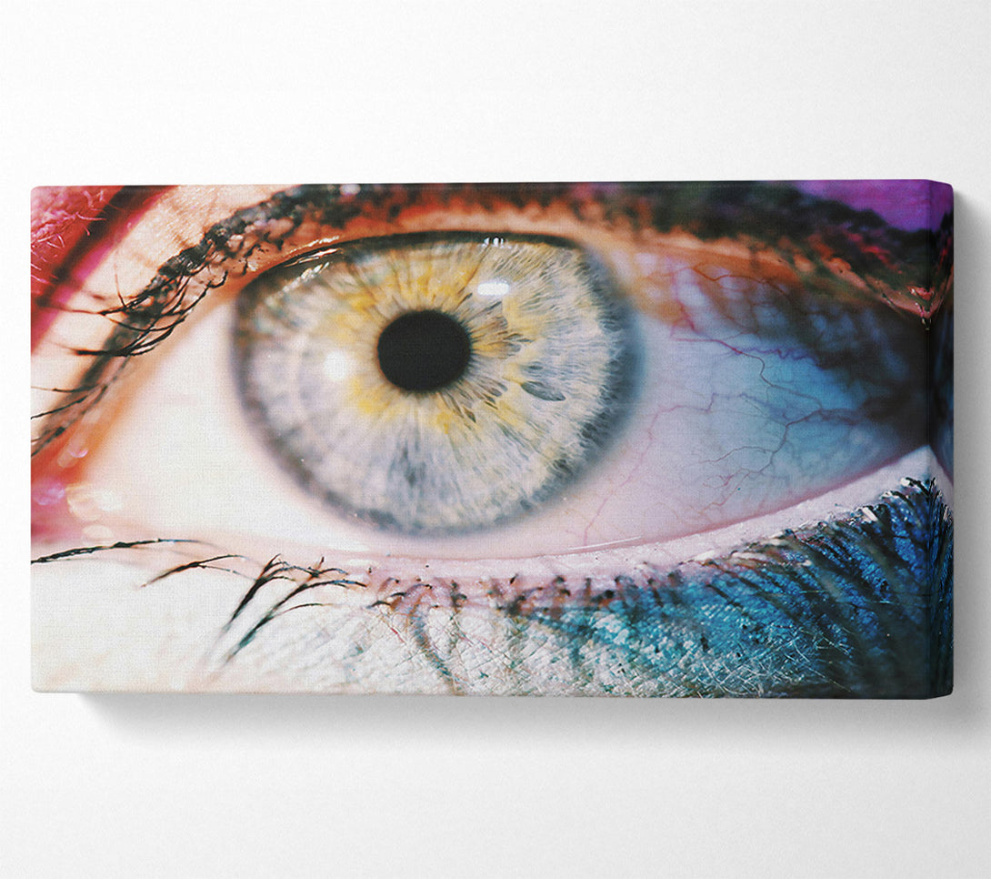 A Canvas Print of Blue Iris Detail Canvas Wall Art